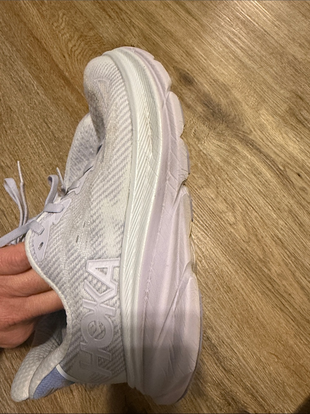 Hoka Clifton 9 Women's Light Lavender/Light Gray Running Sneakers - Picture 16 of 16